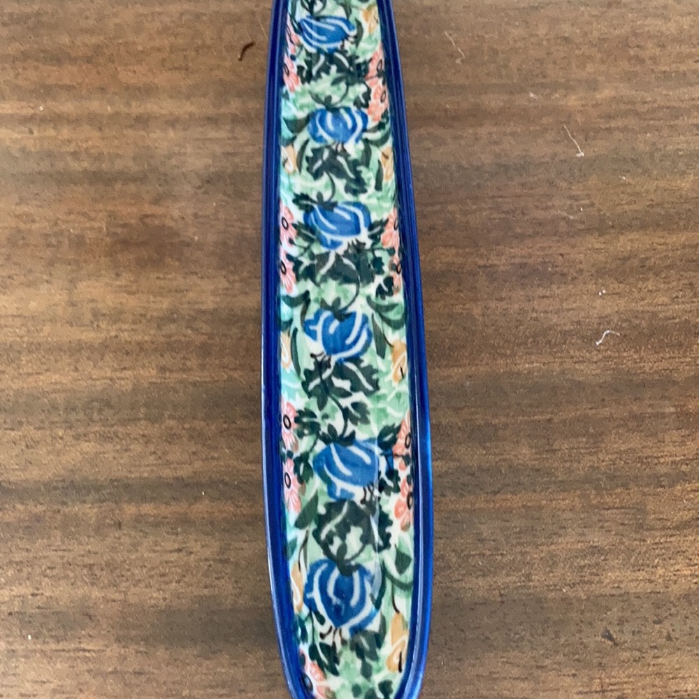 Polish Pottery Olive Serving Dish